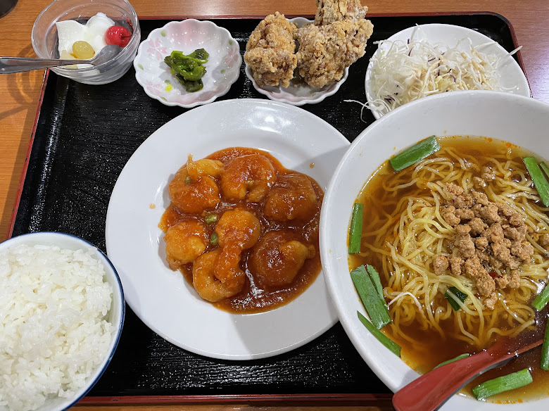 エビチリ定食1,080円