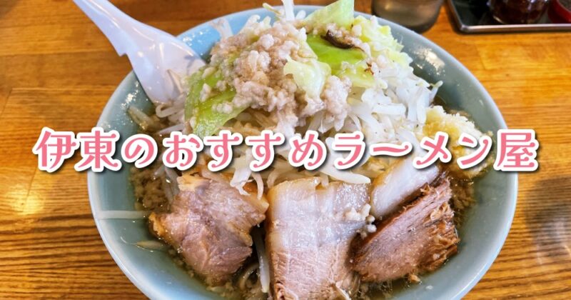 【伊東市】マジで美味い！おすすめのラーメン屋特集（豚骨醤油・家系・二郎系など）