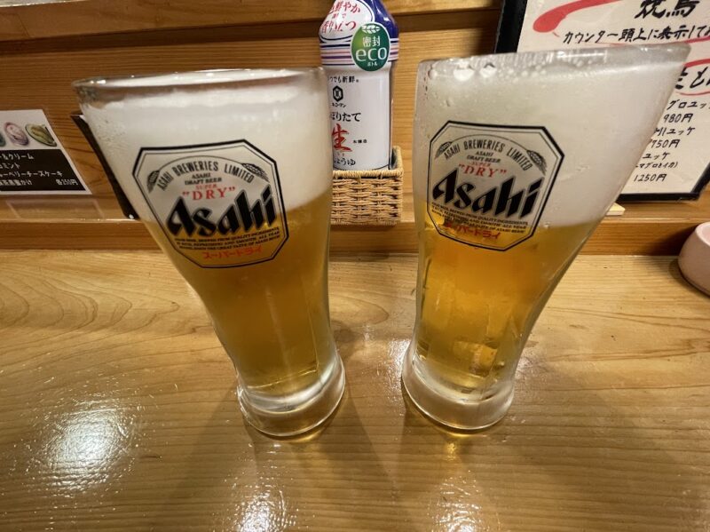 居酒屋　ビール【東伊豆・樂(がく)】